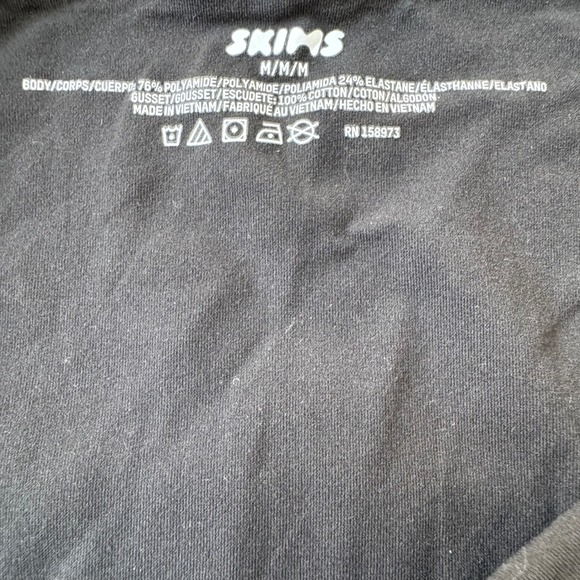 NWT Skims Fits Everybody Maternity Brief M Onyx High Waist Banded Over Belly - Picture 8 of 8